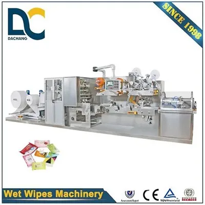 Vollautomatische Hochgeschwindigkeits-Taschen-Feuchttücher-Herstellungsmaschine